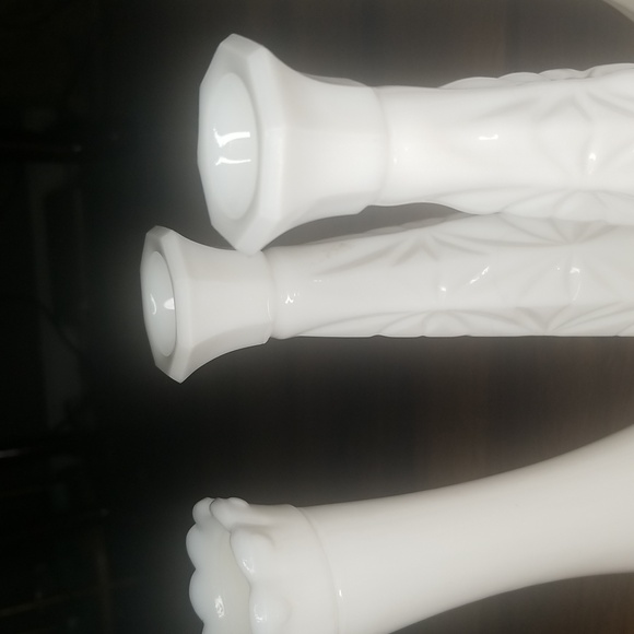 Vintage Milk Glass Vases-Set of 6 - Picture 9 of 16